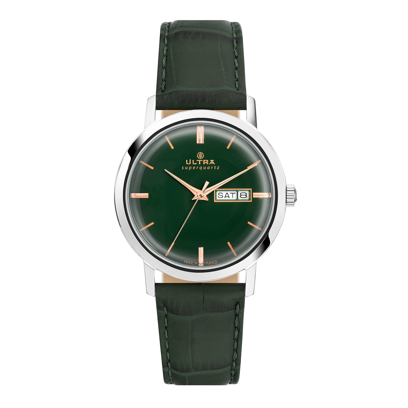 Superquartz Croc Silver Forest Watches Ultra19111